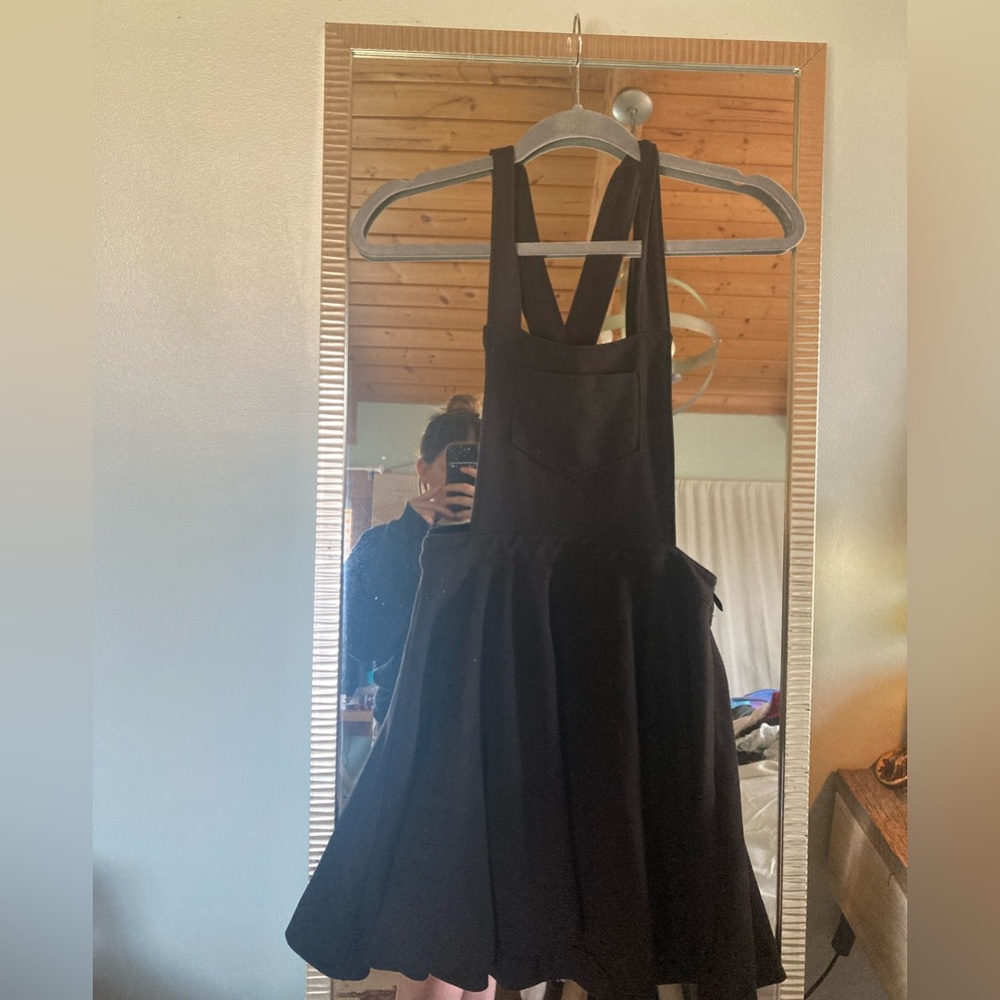 urban outfitters overall dress fit and flare skirt
